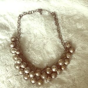 Silver ball necklace